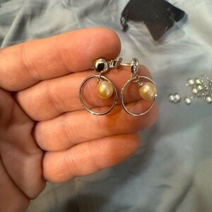 It’s Pearl Time Elegant Silver and Pearl Drop Earrings